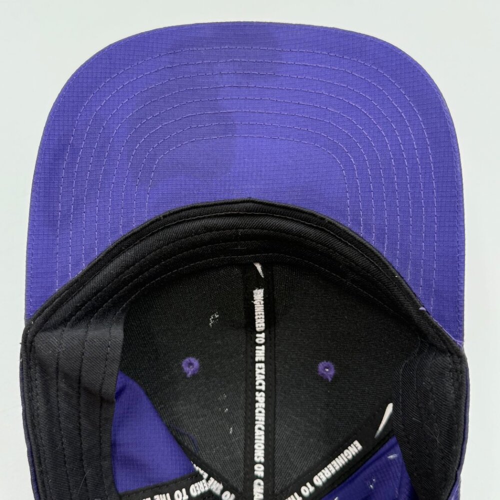 Nike Dri-Fit Club Cap James Madison University JMU Hat Strapback Size M/L Purple - Picture 10 of 13
